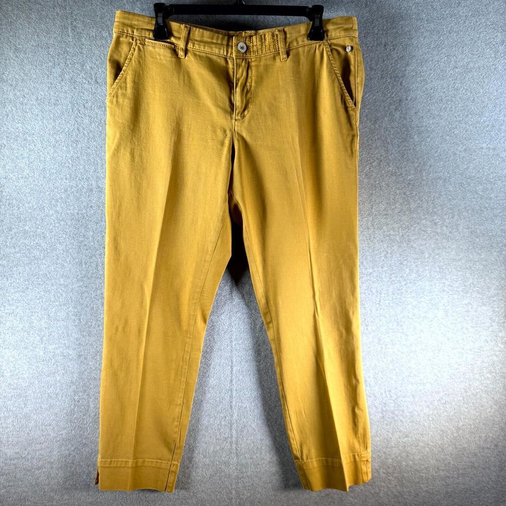 Anthropologie Pilcro and The‎ Letterpress Stet Pants Women's 30 Mustard Mid Rise